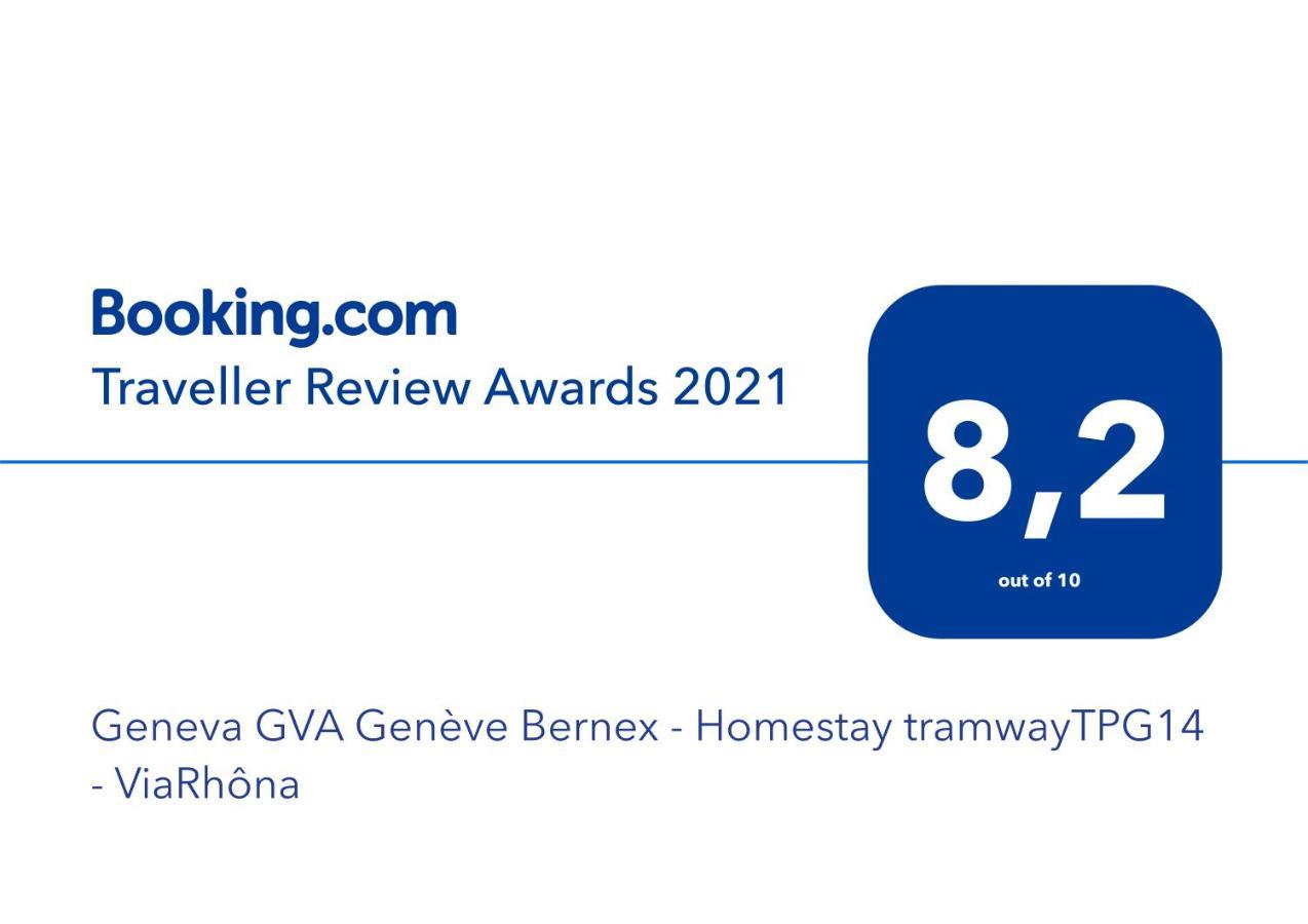 Geneva Bernex - Shared Appartement Roomate Homestay - Tramway 14 Tpg - Viarhona 外观 照片